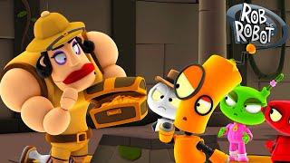 Treasure Hunting Robots | Rob the Robot & Friends - Funny Kids TV