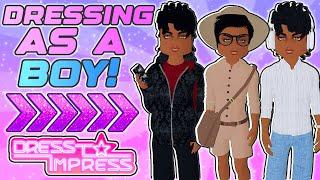 DRESS TO IMPRESS But I can ONLY Dress As a BOY!  *HARD TO WIN?* | Dress To Impress Challenge Roblox