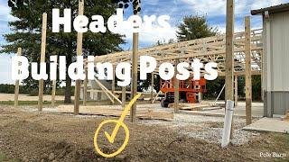 How to build (add) headers and frame posts to an existing pole barn…