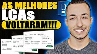 AS MELHORES LCAs DO MERCADO VOLTARAM NO BANCO DAYCOVAL!