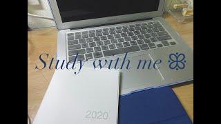 Study with me | with fireplace sound 