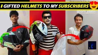 I Gifted Helmets to my Subscribers