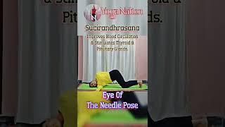 Eye of the Needle Pose: The Best Way To Do It #shorts #yoga