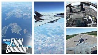 F14 Southern Europe Group Flight in VR - Microsoft Flight Simulator with SizzlingPopcorn