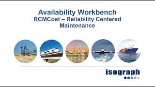RCMCost - Reliability Centered Maintenance software - Recorded Webinar