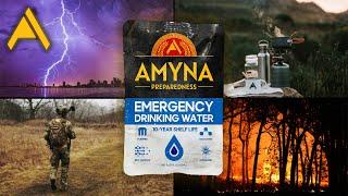 Emergency Drinking Water Pouches - 10-Year Shelf-Life - Amyna Preparedness