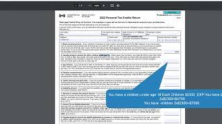 How To Fill TD1 2022 Personal Tax Credits Return Form Federal