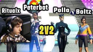 Peterbot & Ritualx VS Pollo & Boltz in Fortnite 2v2 Piece Control