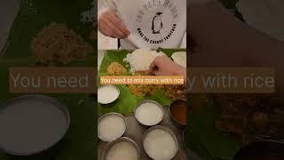 KOREAN BOY FIRST INDIAN  FOOD EXPERIENCE | Love Banana Leaf #shorts #koreaninindia