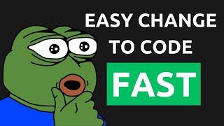 How You Can Code Faster