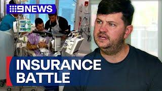 Dad fighting 'road blocks' with insurer after accident left him unable to work | 9 News Australia