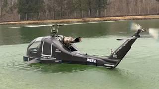 World's First Amphibious Helicopter Demonstration ! KONNER K3 Prototype