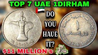 Most Valuable UAE 1 Dirham Coins Worth Big Money! Rare and Valuable Coins to Look For!"