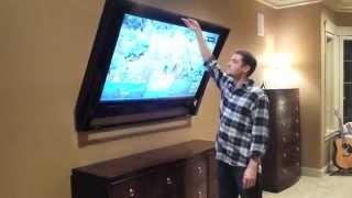 The HIDDEN VISION Flip-Around Hidden TV mount for 60" TV