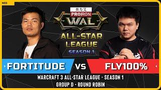 WC3 - [HU] Fortitude vs Fly100% [ORC] - Round Robin - Warcraft 3 All-Star League - Season 1