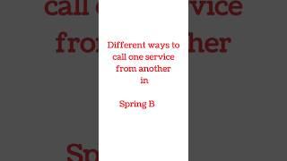 Service communication in Spring Boot #springboot #codefarm