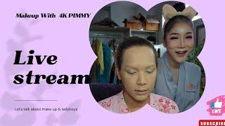 Pattaya ladyboy LIVE: Make up & talk with  PIMMY  #Colosseum thai dance Show in Pattaya