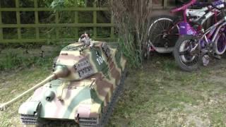 Ricks r/c 1/6 scale german King Tiger Tank in action