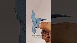 Colibrí/ Hummingbird  origami (vídeo muestra)  #origami #arteenpapel #diy