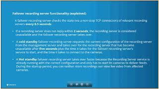 Recording Server Failover