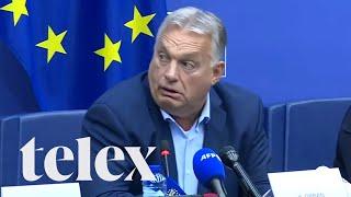 Videón, ahogy beszabadult egy DK-s önkormányzati képviselő Orbán strasbourgi sajtótájékoztatójára