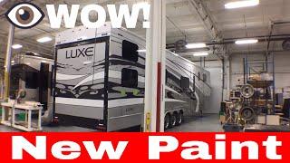 Luxe luxury Toy Hauler - New luxury RV Paint - Arctic Feel