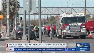 4 students hit by vehicle near Jefferson HS