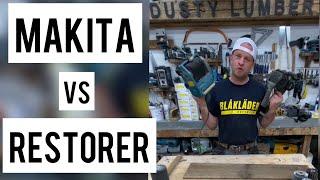 Restorer vs Makita wire brush machines