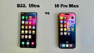 iphone 16 Pro Max vs Samsung S22 ultra | Speed Test