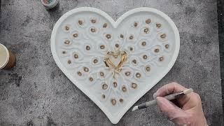 #2043 I Was Shocked When I Unmolded This Resin 3D Bloom Heart Tray