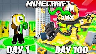 I Survived 100 Days as ZOMBIE CLOCKMAN in Minecraft!