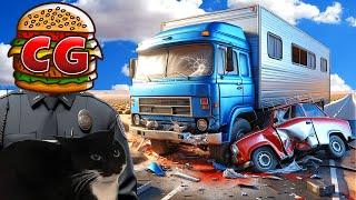 My Cats & I Became UNDERCOVER POLICE OFFICERS in The Long Drive Mods!