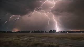 super slow motion lightning strike. free stock footage. ai generated artwork