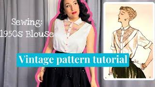 How To Make A 1950s Blouse | Easy Sewing Project