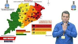 Extremely heavy rainfall likely over Odisha & West Bengal during 24-25 October