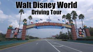 Walt Disney World Driving Tour  World Drive to Magic Kingdom, Epcot Hollywood Studios Animal Kingdom