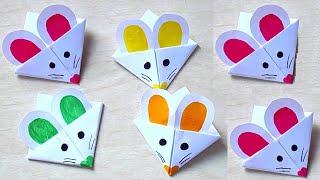 Mice Corner Bookmarks!DIY - Mice Corner Bookmarks || Easy Paper Corner Bookmarks - easy tutorial