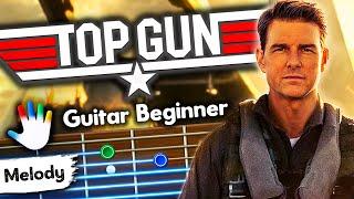 Top Gun Anthem Guitar Lessons for Beginners Harold Faltermeyer Tutorial | Easy Chords-Backing Track