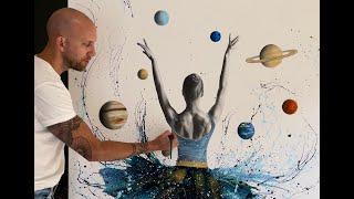 Ashvin Harrison Artist painting Space Dance