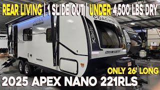 2025 Apex Nano 221RLS lightweight Rear Living Travel Trailer by Coachmen RVs at Couchs RV Nation