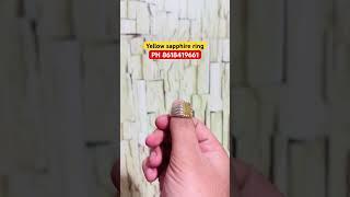 8618419661 Natural Pukhraj Ring Made for Customer Hyderabad gemstones | #shorts