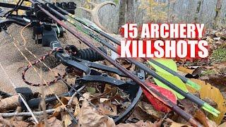 15 Archery KILLSHOTS in 4 MINUTES!!!! (Bowhunting Deer Compilation)