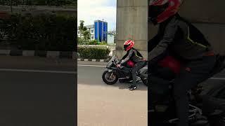 Ducati V4s Fullsix Carbon in Kochi Kerala India Superbike Slowmo