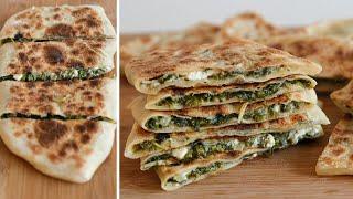 Spinach and Cheese Gozleme Recipe