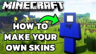 How To Create Make Design Your Own Minecraft Skin (Minecraft Java MCPE Bedrock) Skin Tutorial