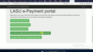 How to Make Payments on LASU ODLRI Platform