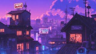 1980s & 90s Lofi Hip Hop Beats  Nostalgic Retro Vibes & Japanese Town Ambience  Lofi Rain Playlist