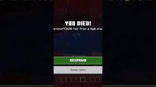 We both didn’t make it #shorts #minecraft #gaming