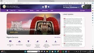 TTD Official Website - https://online.tirupatibalaji.ap.gov.in