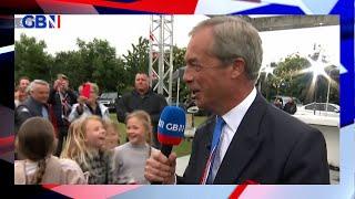 Nigel Farage speaks to the people of Codsall about the Platinum Jubilee celebrations